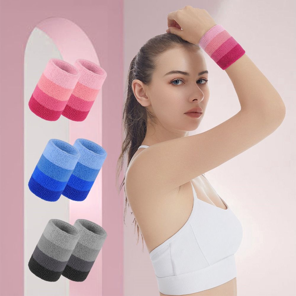 Wristband Pair Sweat - 2 pièces/paire, bracelet de sport coloré