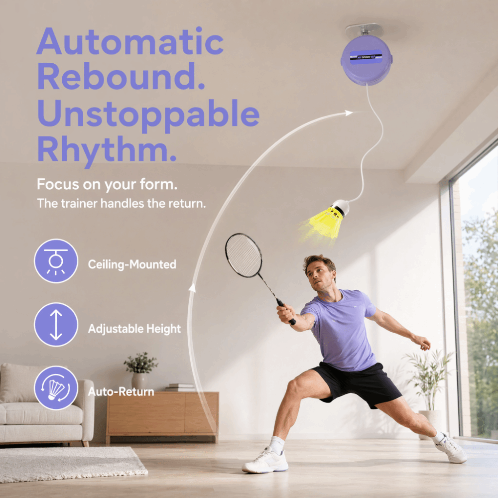 Entraîneur de badminton à fixa - Badminton Rebound Trainer avis et prix