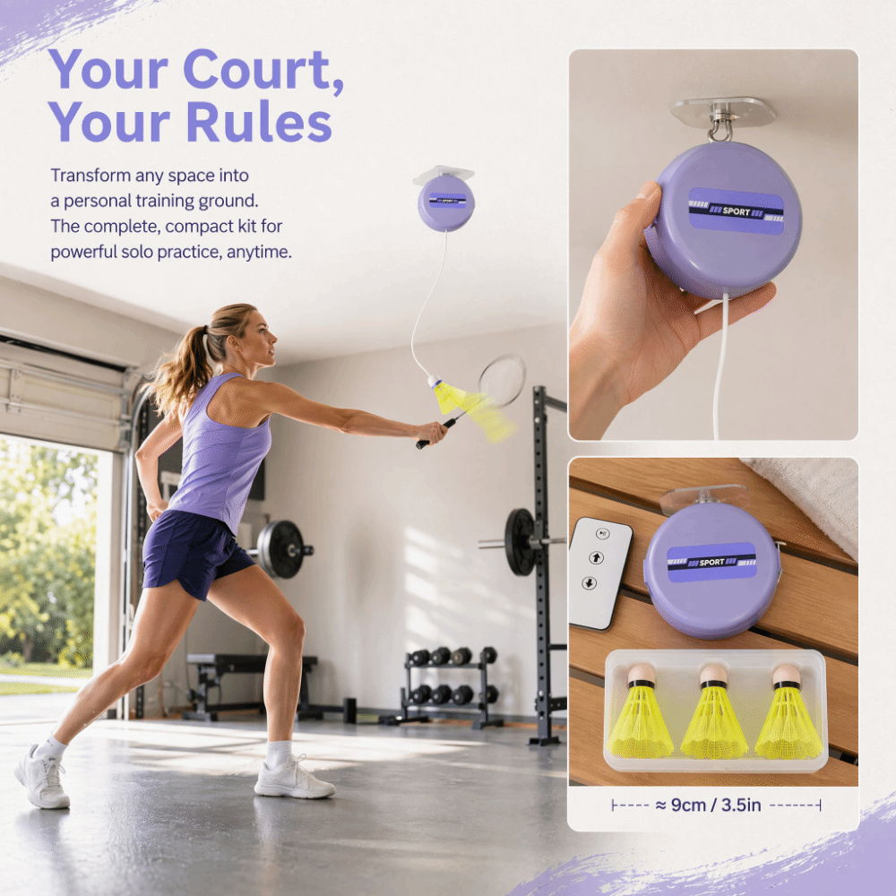 Entraîneur de badminton à fixa - Badminton Rebound Trainer avis et prix